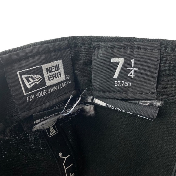 Pittsburgh Steelers Cap New Era 59Fifty Fitted Black Baseball Hat‎ Size 7 1/4 - Picture 9 of 10